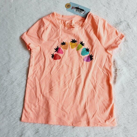 Cat & Jack Girls' Short Sleeve Graphic T-Shirt Bundle, set of 2 (xsmall) 4KIDN-R - Picture 5 of 8